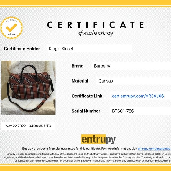 BURBERRY TRAVEL BAG BLUE LABEL - Picture 9 of 9